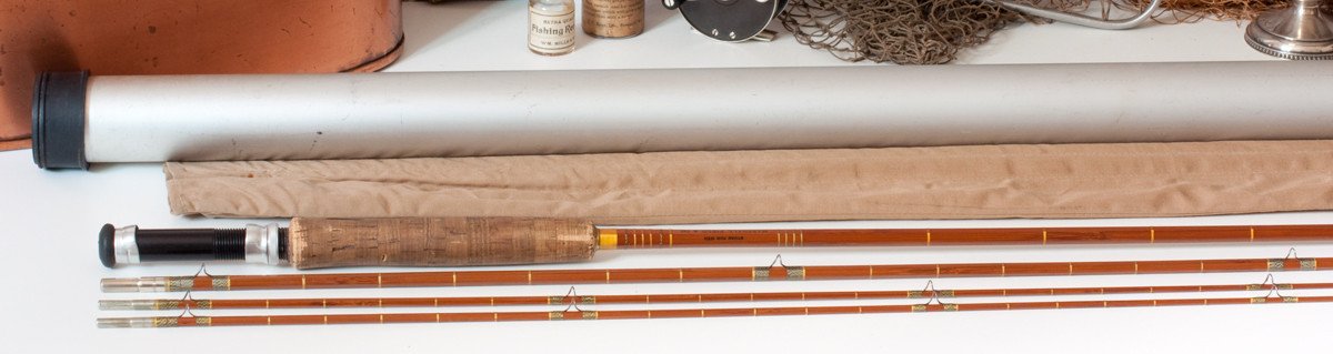 Wright & McGill Granger Marshall Fields "Four Striper" Bamboo Rod 