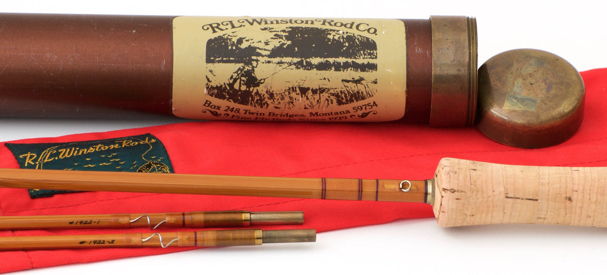 R.L. Winston Bamboo Fly Rod 7'6" 2/2 #4/5 - full rod assembled view