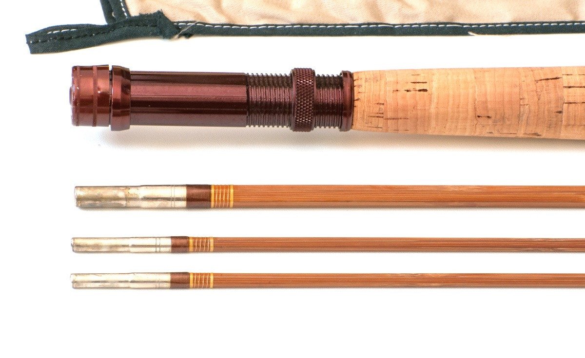 Phillipson Peerless Dry Fly Special Bamboo Rod 8'6 3/2 6wt - ferrules and tip tops detail