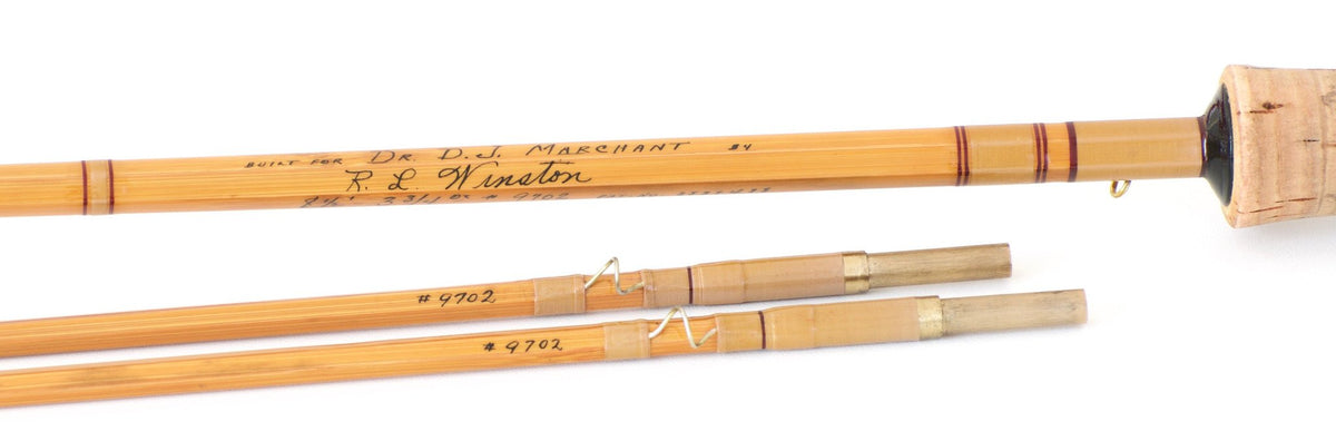 R.L. Winston Bamboo Fly Rod SF-era 8'6" 2/2 3 3/4 oz. - full rod assembled view