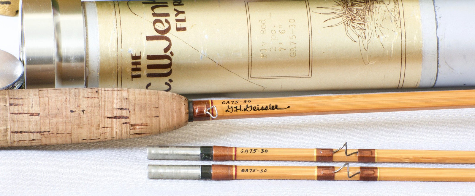 Jenkins Rod Co. Model GA75 Bamboo Rod - 7'6 2/2 4-5wt