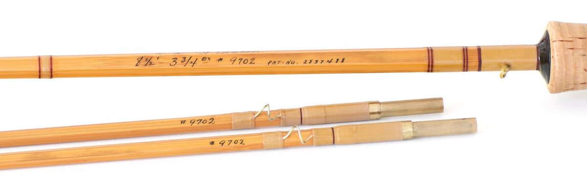 R.L. Winston Bamboo Fly Rod SF-era 8'6" 2/2 3 3/4 oz. - handle grip and reel seat detail