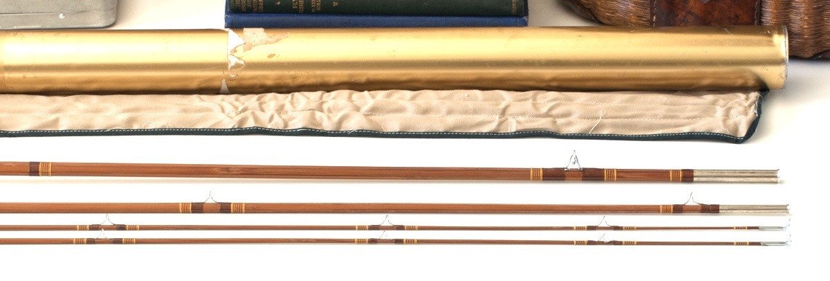 Phillipson Peerless Dry Fly Special Bamboo Rod 8'6 3/2 6wt - handle grip and reel seat detail