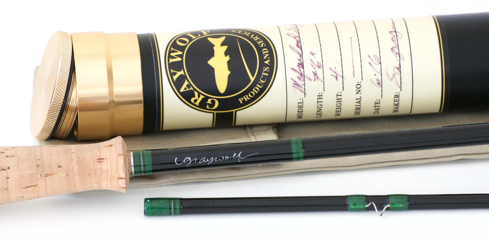 Graywolf Rods / McFarland 7'6 4wt Fiberglass Fly Rod 