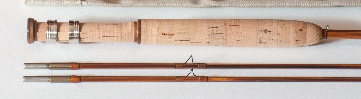 Bob Summers Midge Deluxe Bamboo Rod 5'6"  2/2 #4/5 - maker signature and rod markings