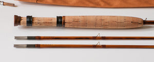 Bob Summers Model 275 Bamboo Rod 7'6" 2/2 #4 - maker signature and rod markings