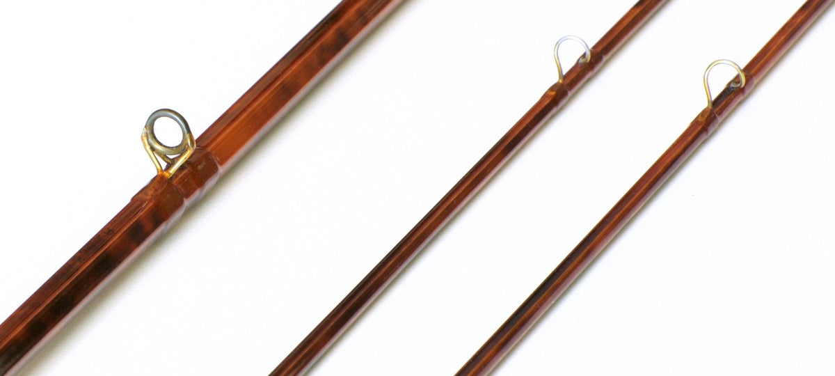 Bob Summers Model 856 Bamboo Rod 8' 2/2 #5/6 - rod sections with guides and wraps