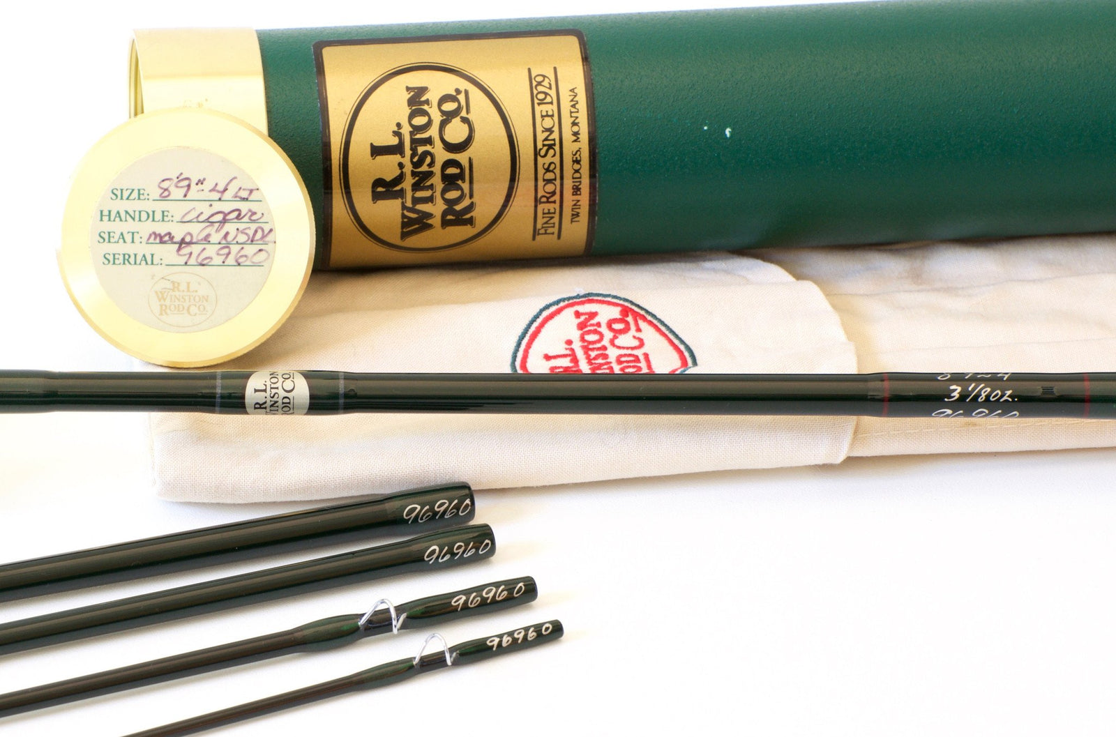 Winston LT 8'9 4wt Graphite Fly Rod - 5 piece 