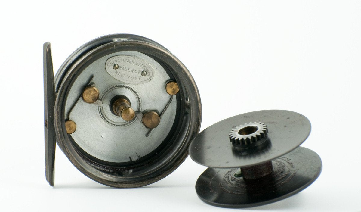 Hardy Uniqua Fly Reel 2 5/8" and Hardy Leather Case 