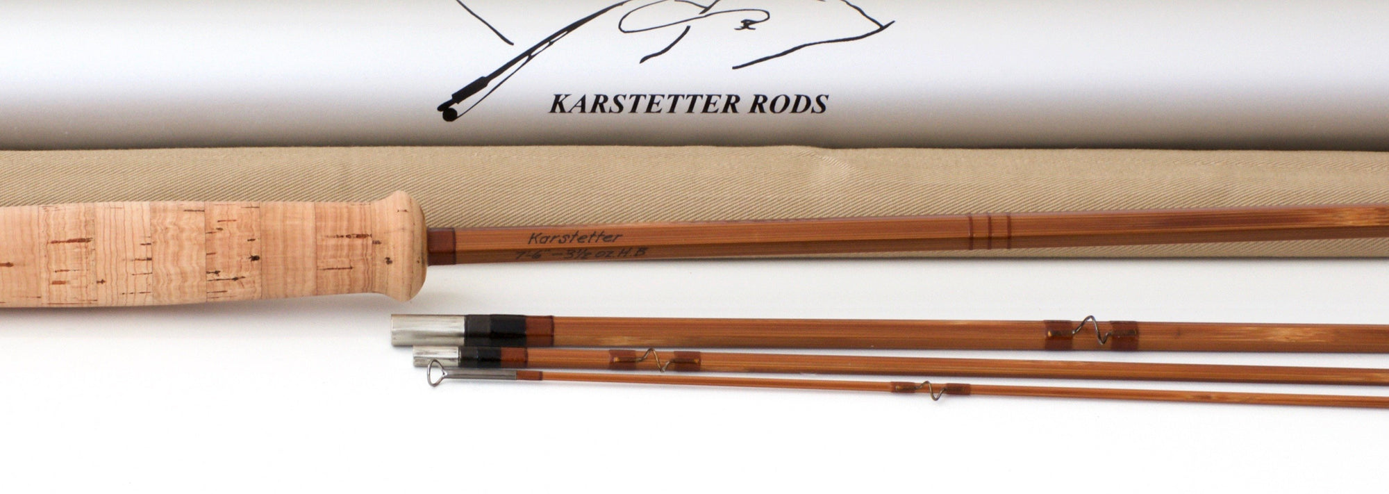 Karstetter, Marty - Hollow-Built Bamboo Rod 7'6 3/2 4-5wt 