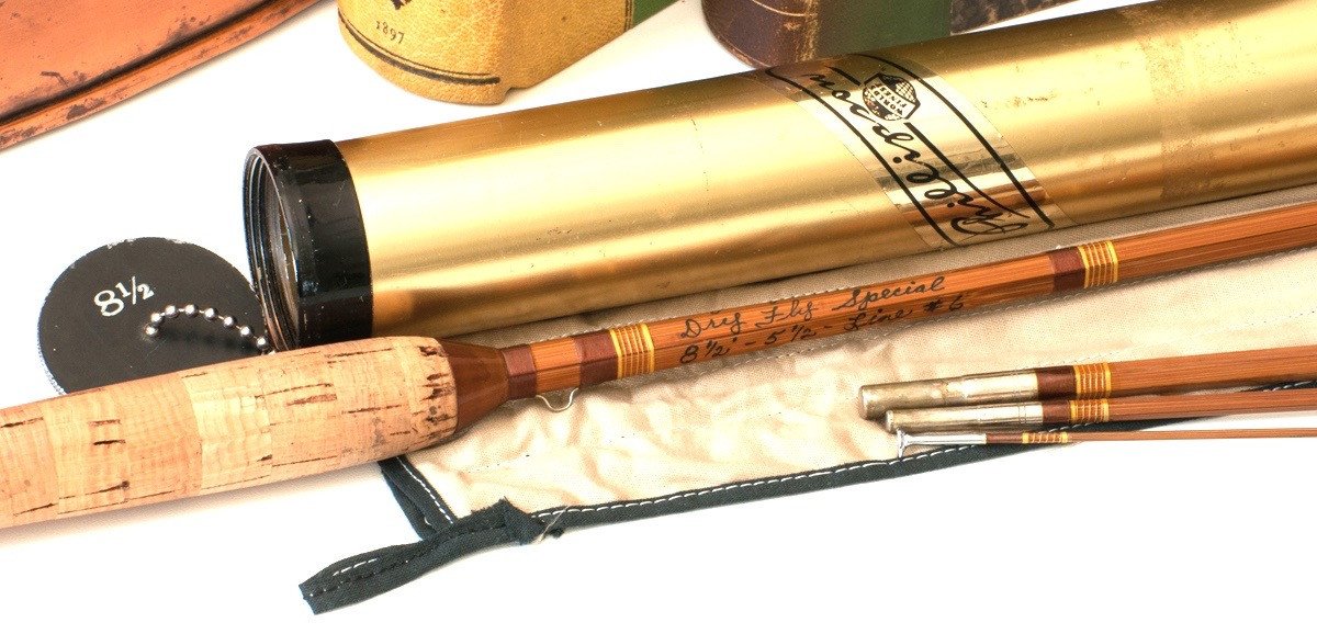 Phillipson Peerless Dry Fly Special Bamboo Rod 8'6 3/2 6wt - handle grip and reel seat detail