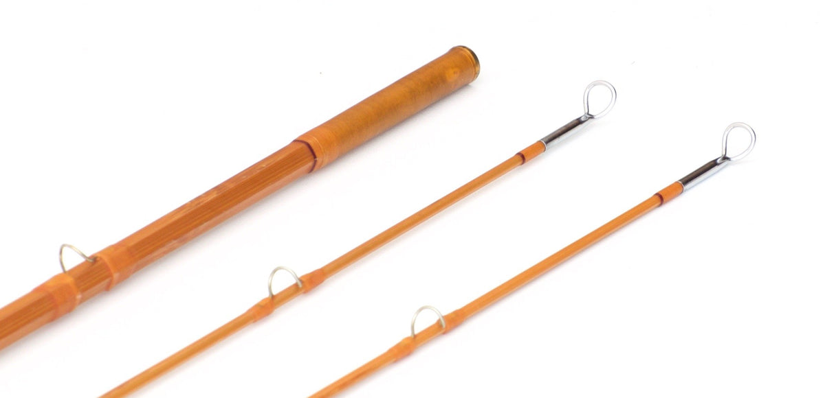 R.L. Winston Bamboo Rod 9' 2/2 #6/7 - rod sections with guides and wraps