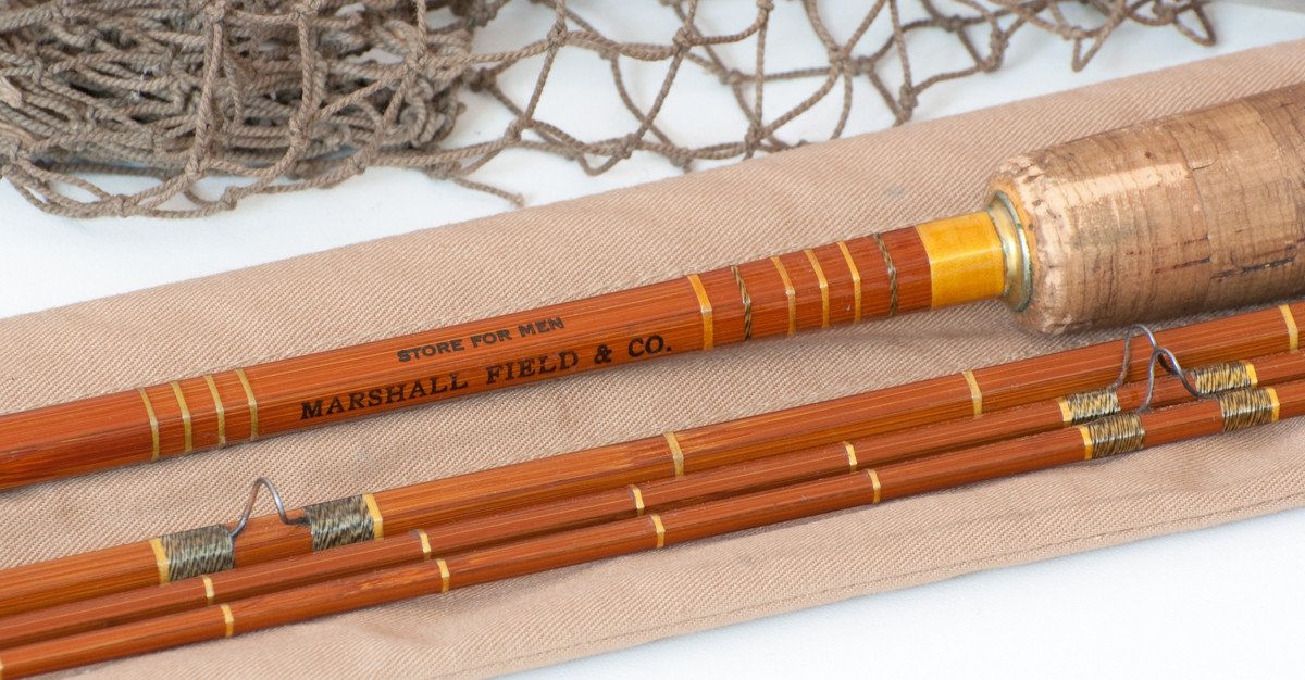 Wright & McGill Granger Marshall Fields "Four Striper" Bamboo Rod