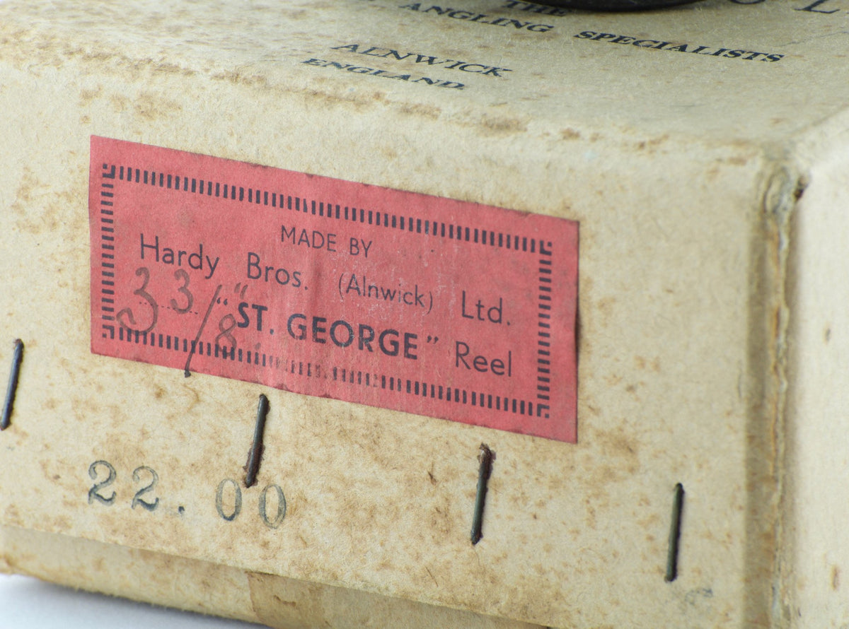 Hardy St. George 3 3/8" fly reel with original box 