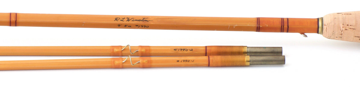 R.L. Winston Bamboo Rod 9' 2/2 #6/7 - rod sections with wraps