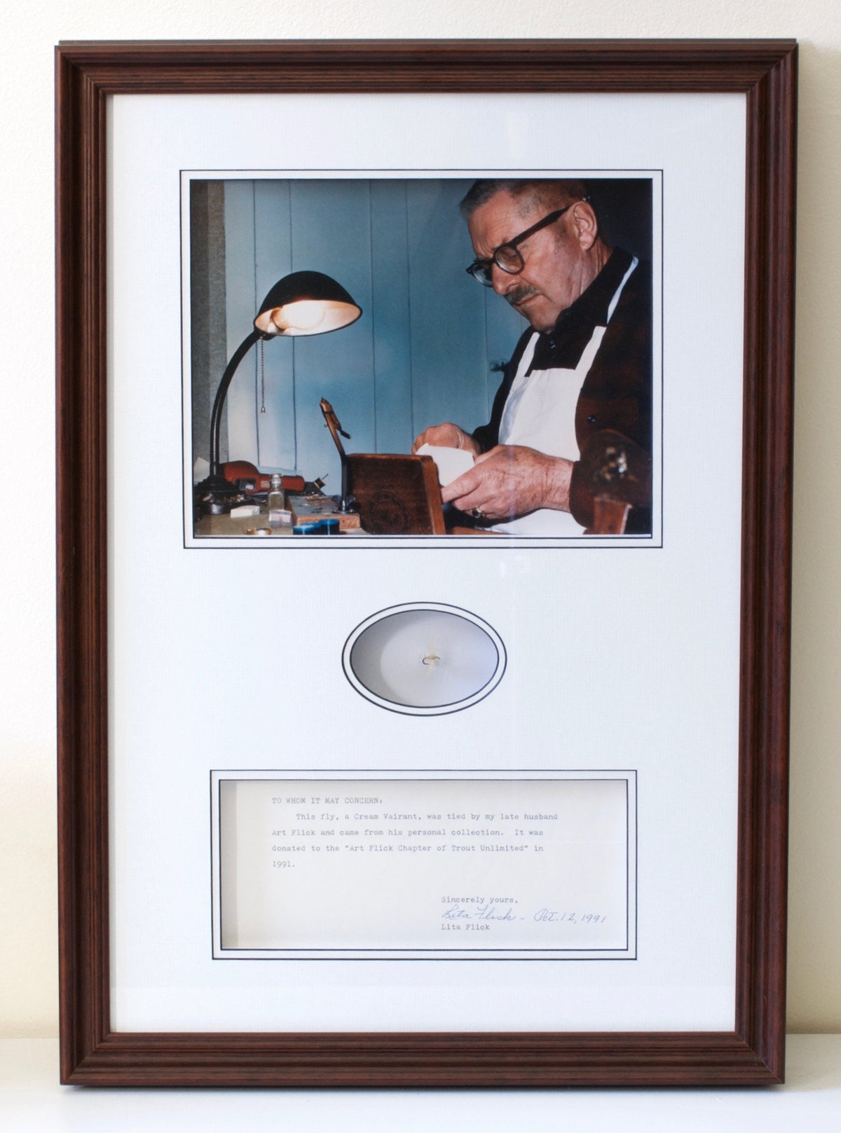 Flick, Art - Framed Fly with Provenance 