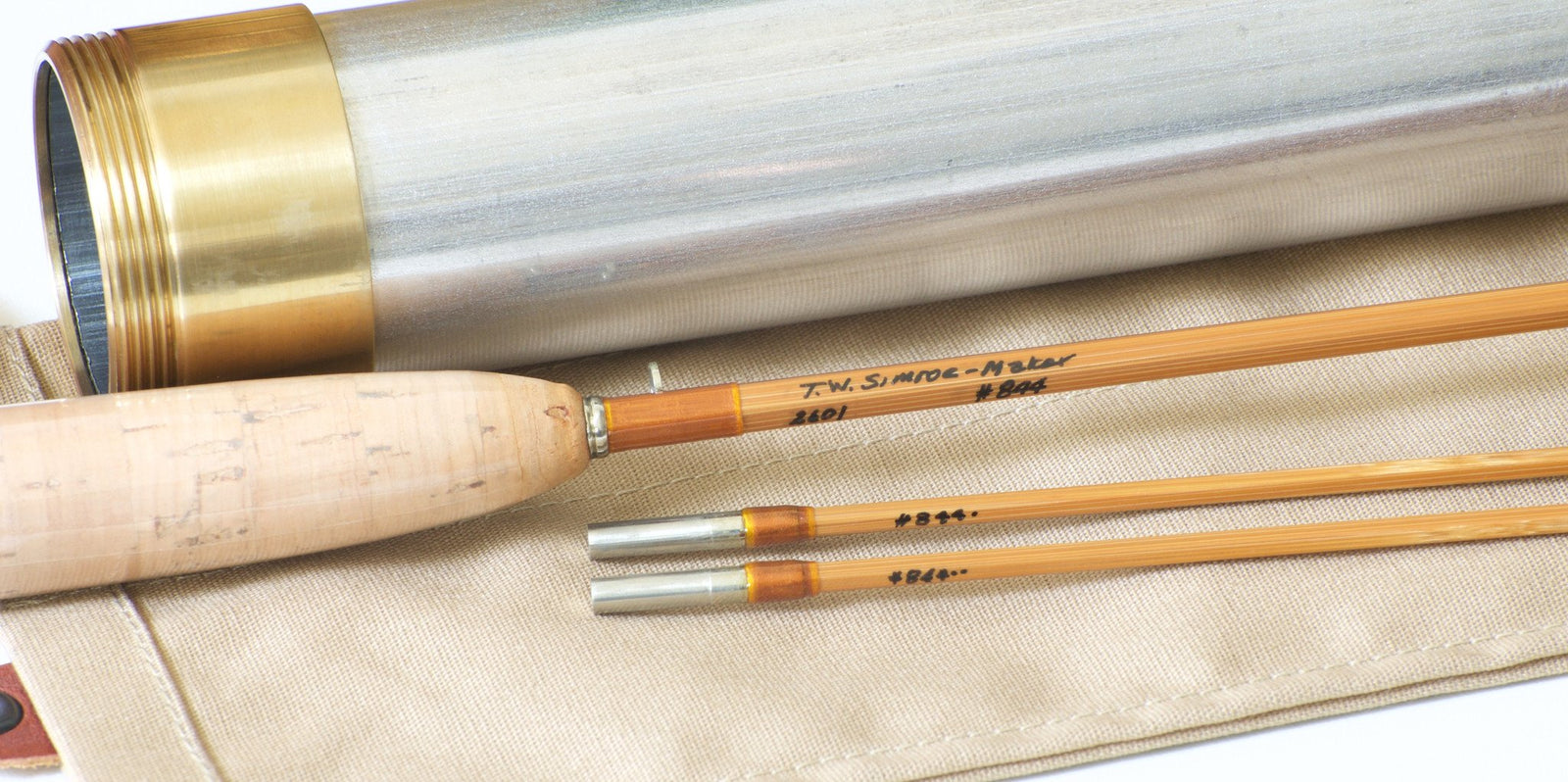 Simroe, Ted -- 6' 2/2 1wt Bamboo Rod - New! - handle grip and reel seat detail