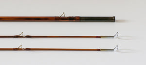 Bob Summers Model 275 Bamboo Rod 7'6" 2/2 #4 - rod sections with guides and wraps