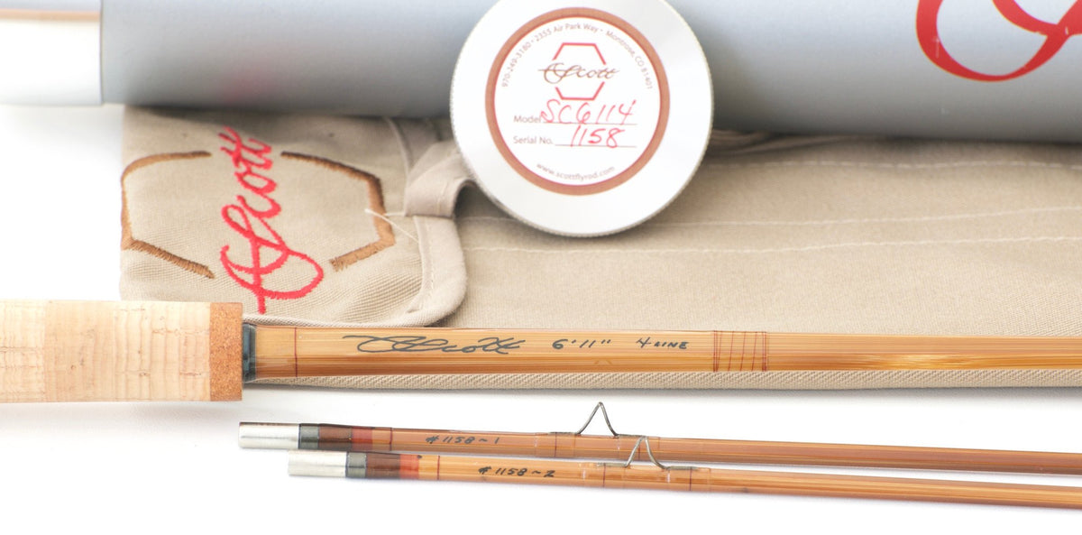 Ramanauskas, Bernard - Scott Rod Co. Bamboo Rod 6'11 4wt - handle grip and reel seat detail