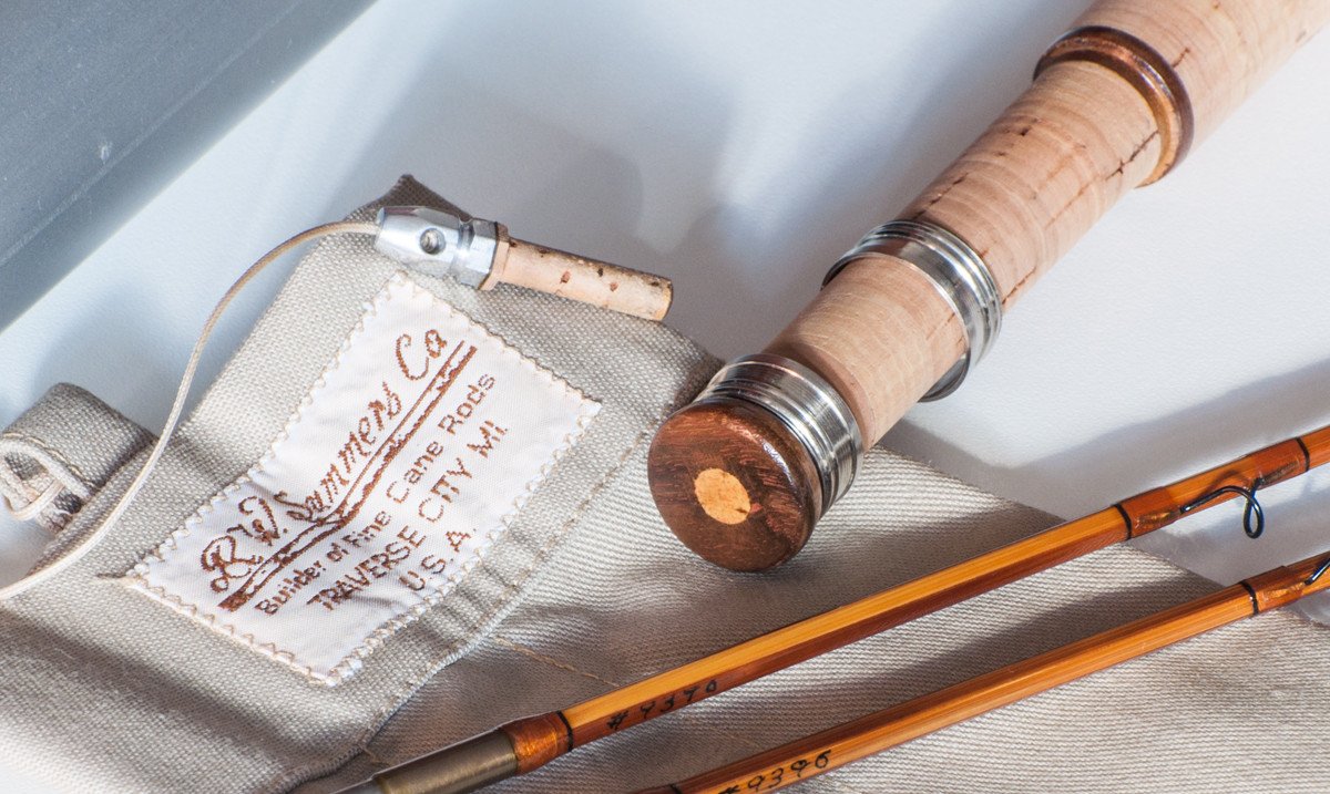 Bob Summers Midge Deluxe Bamboo Rod 5'6" 2/2 #4 - ferrules and tip tops detail