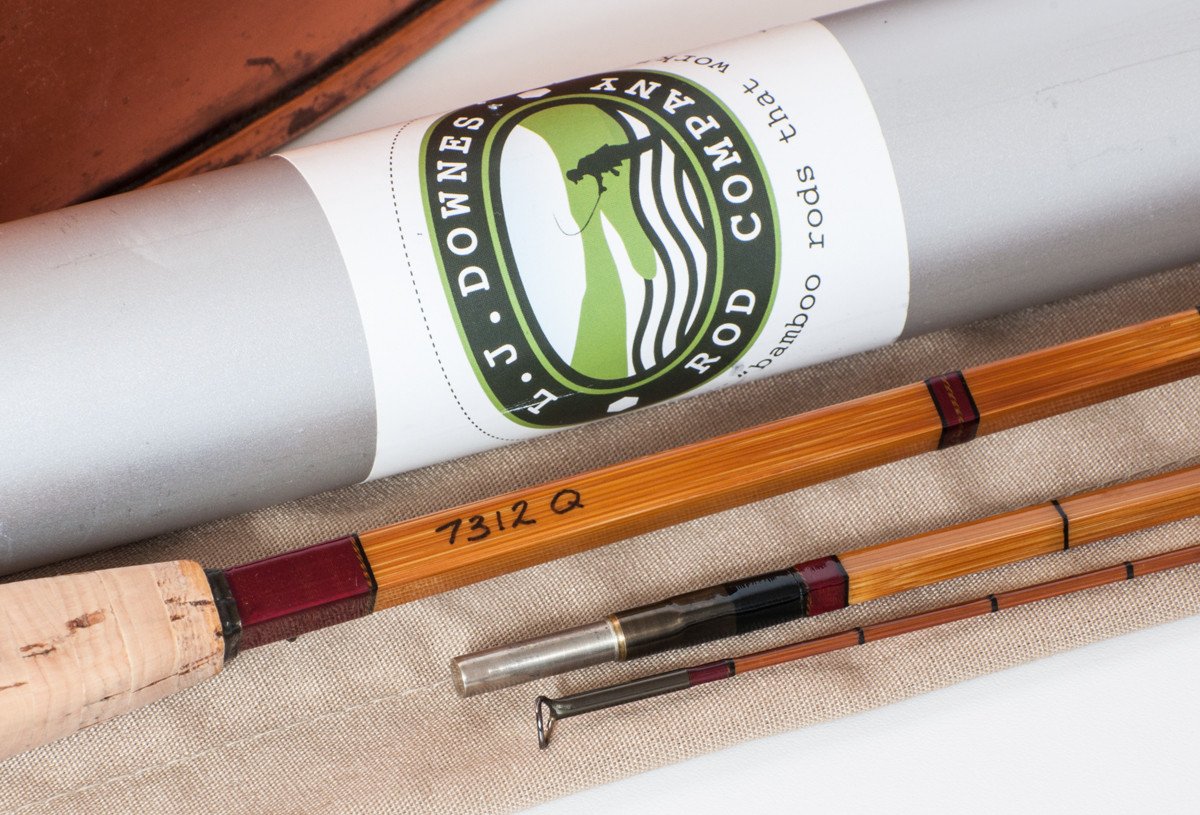 Downes, Jim - 7'3 2/2 4wt Quadrate Bamboo Rod 