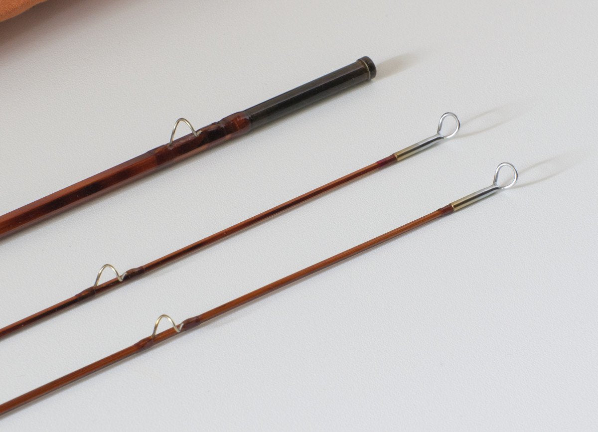 Bob Summers Model 275 Bamboo Rod 7'6" 2/2 #4 - rod sections with wraps and hardware