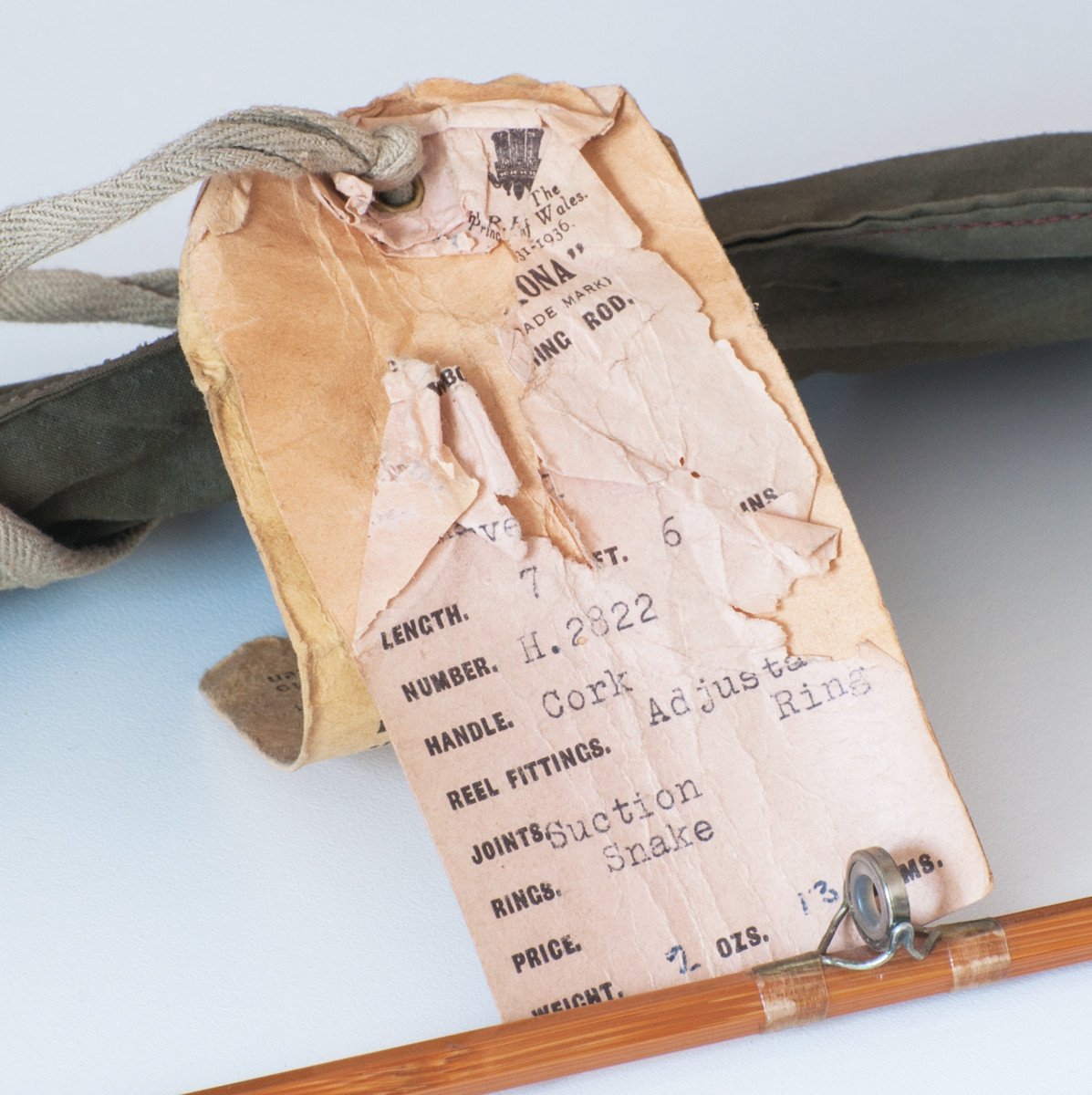 Hardy Palakona "The Marvel" Bamboo Rod -- 7'6" 3/2 4-5wt