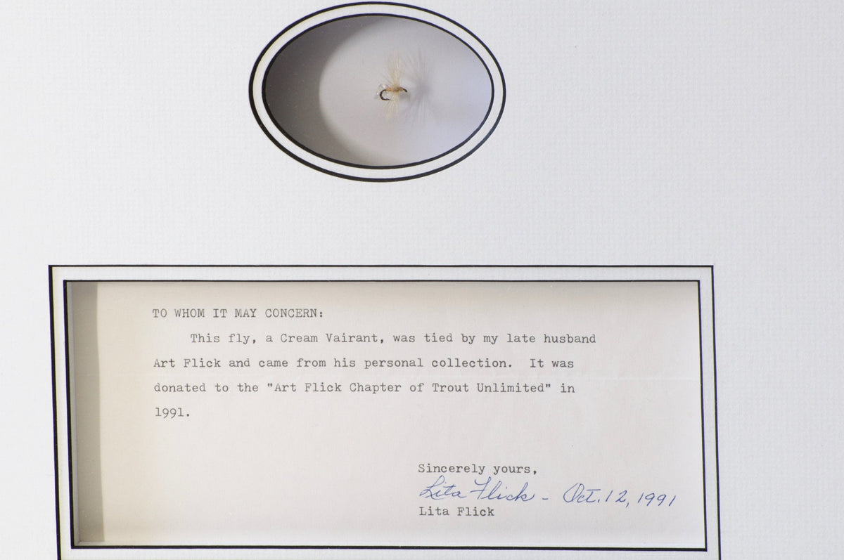 Flick, Art - Framed Fly with Provenance