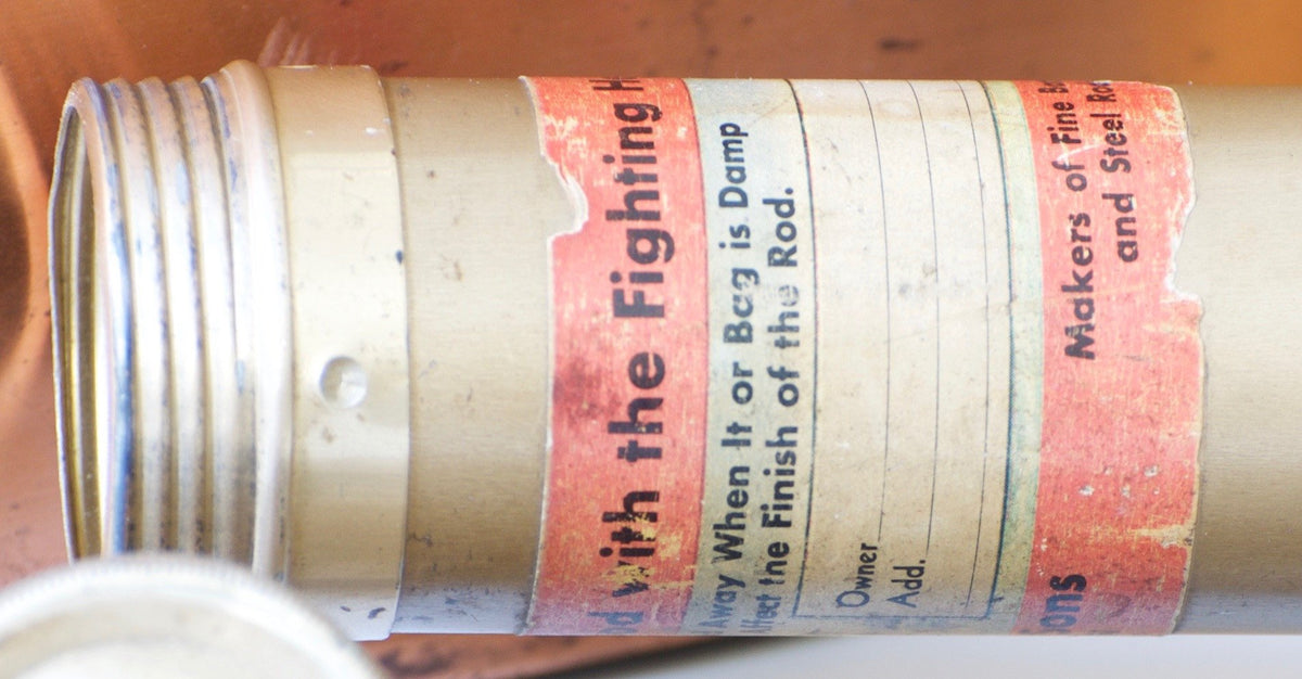 Heddon #50 Deluxe President 8'6" - 5wt 3/2 Bamboo Fly Rod - ferrules and tip tops detail