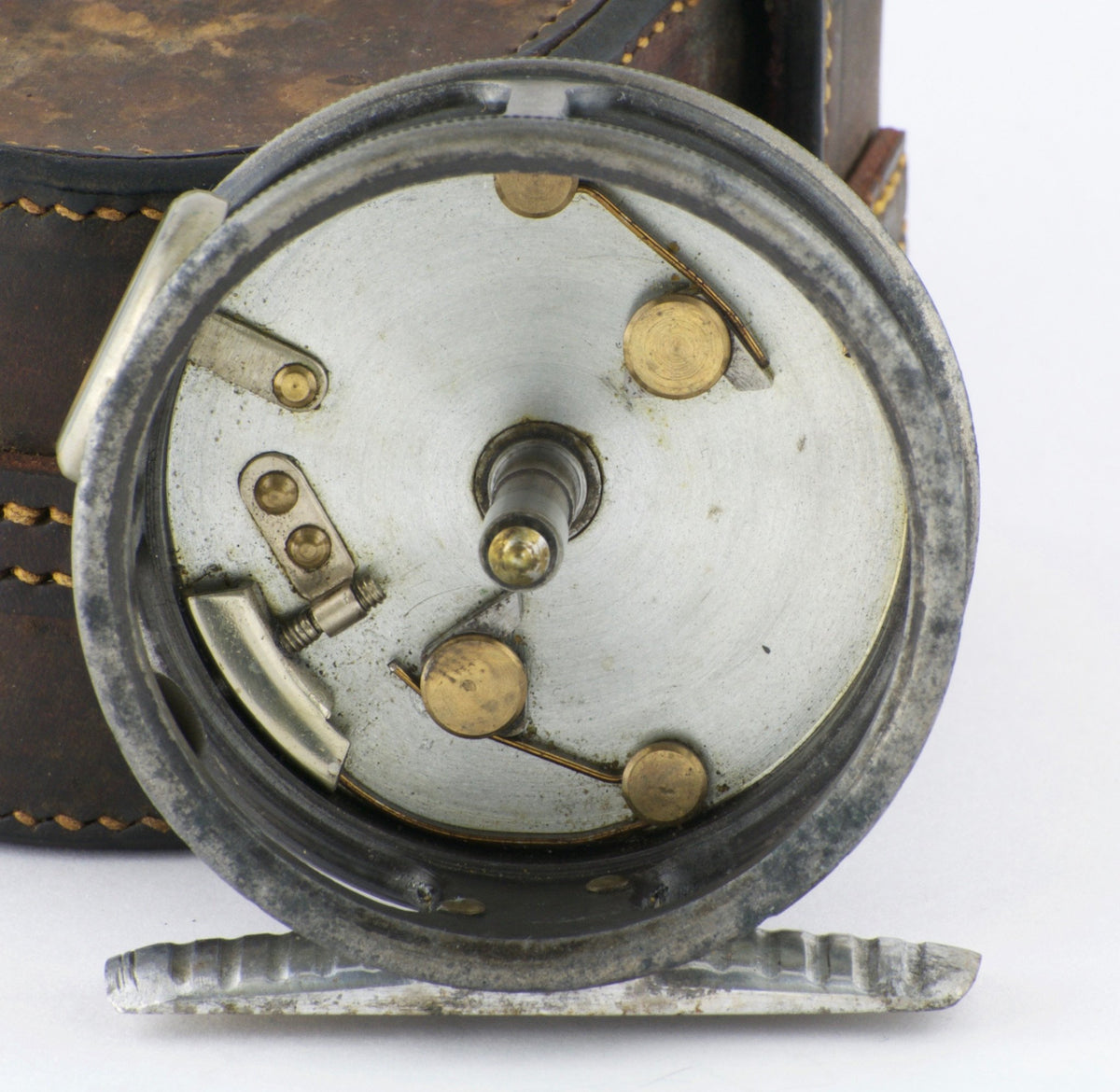 Hardy St. George Jr. Fly Reel with Leather Case