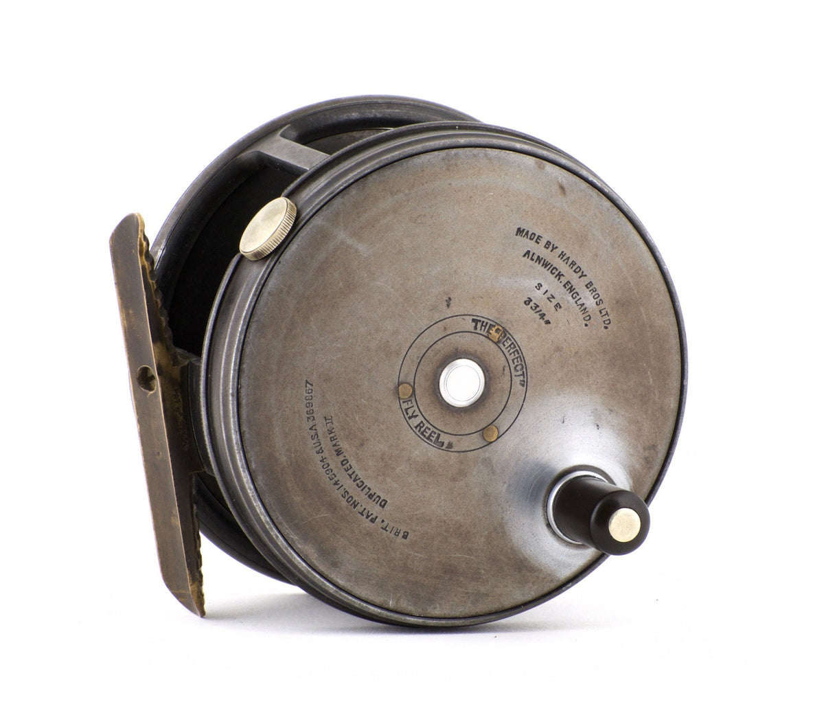 Hardy Perfect 3 3/4" Pre-WWII wide drum fly reel
