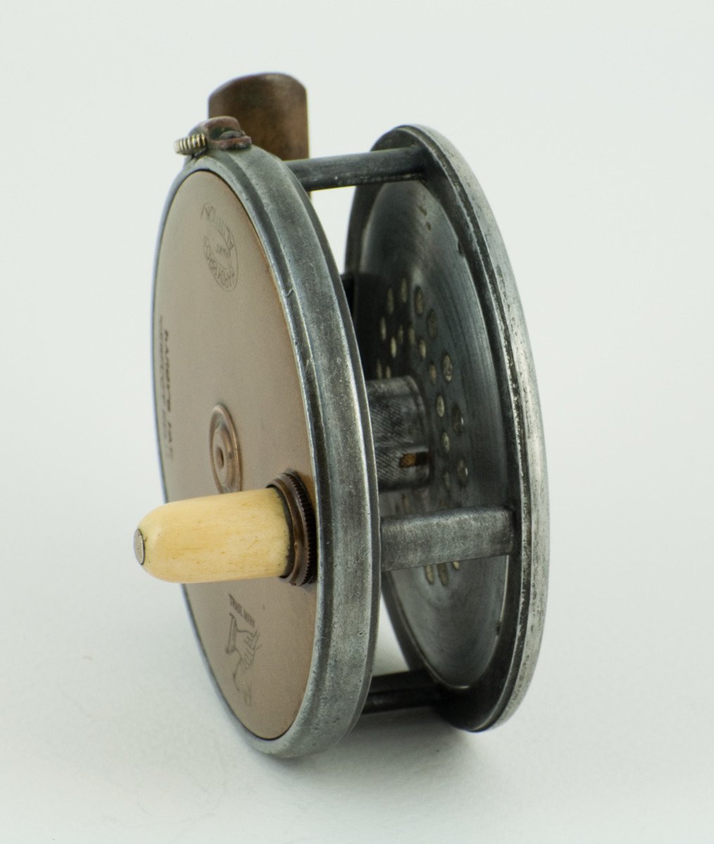 Hardy Contracted Brass Face Perfect 3 1/8" Fly Reel - open ball race! 