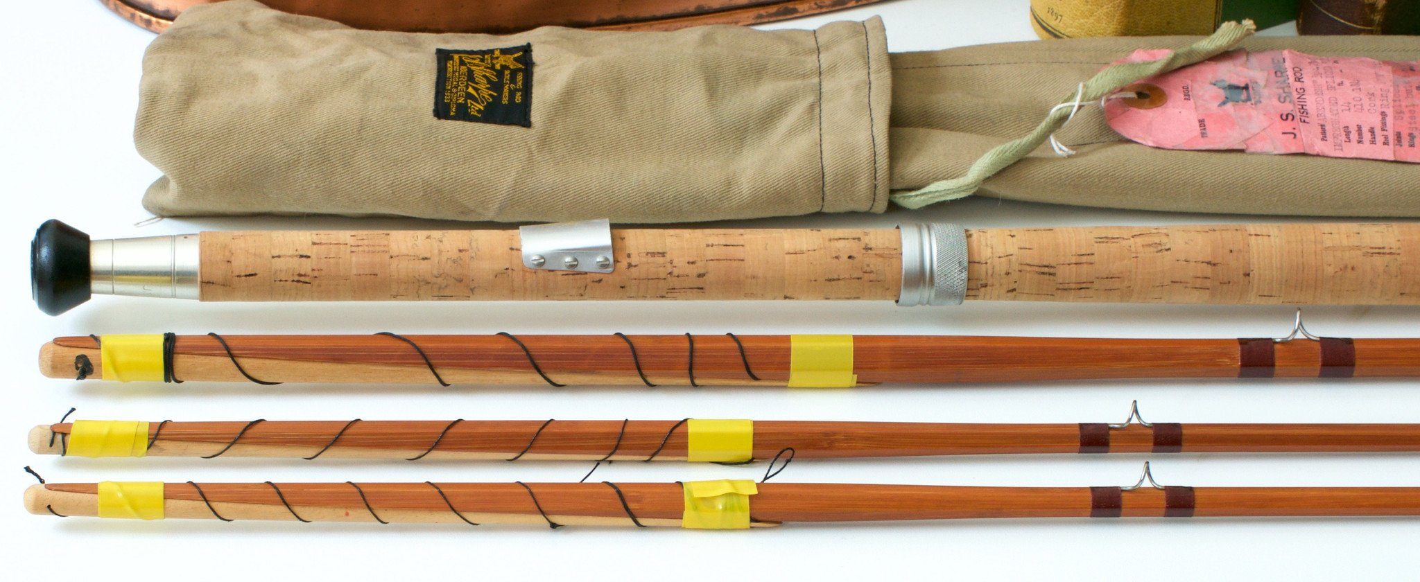 Sharpe, JS -- Scottie Impregnated Spliced Bamboo Rod 14' 3/2 - Spinoza Rod  Company