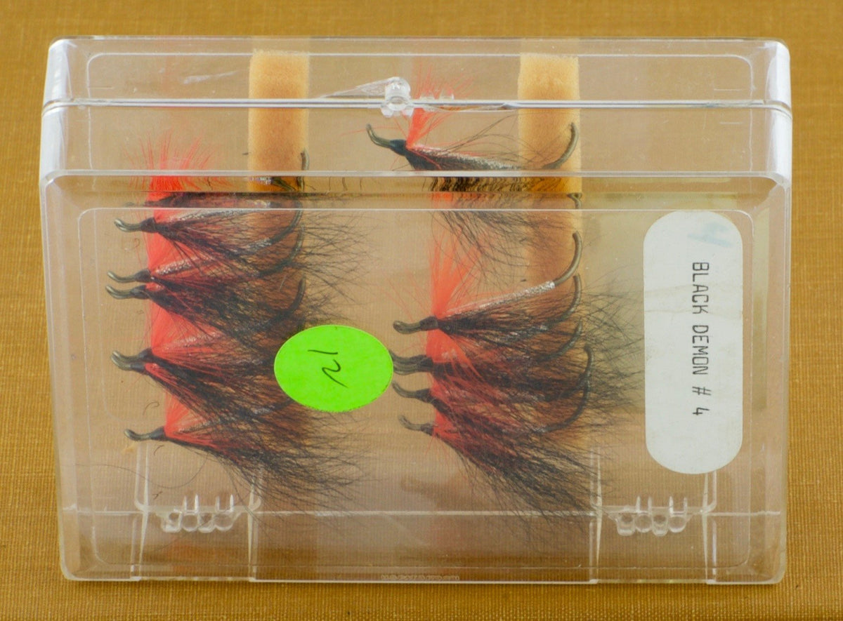 Haas, Ed - Black Demon #4 Flies (12) in box 