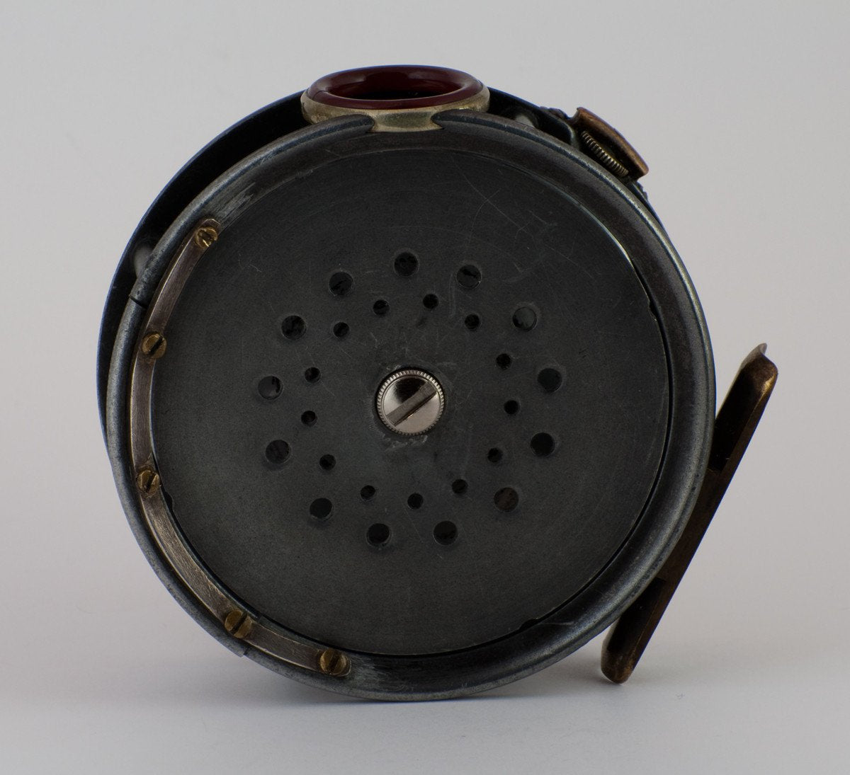 Hardy Perfect 3 1/8" 1905 Check - Red Agate (repaired) 