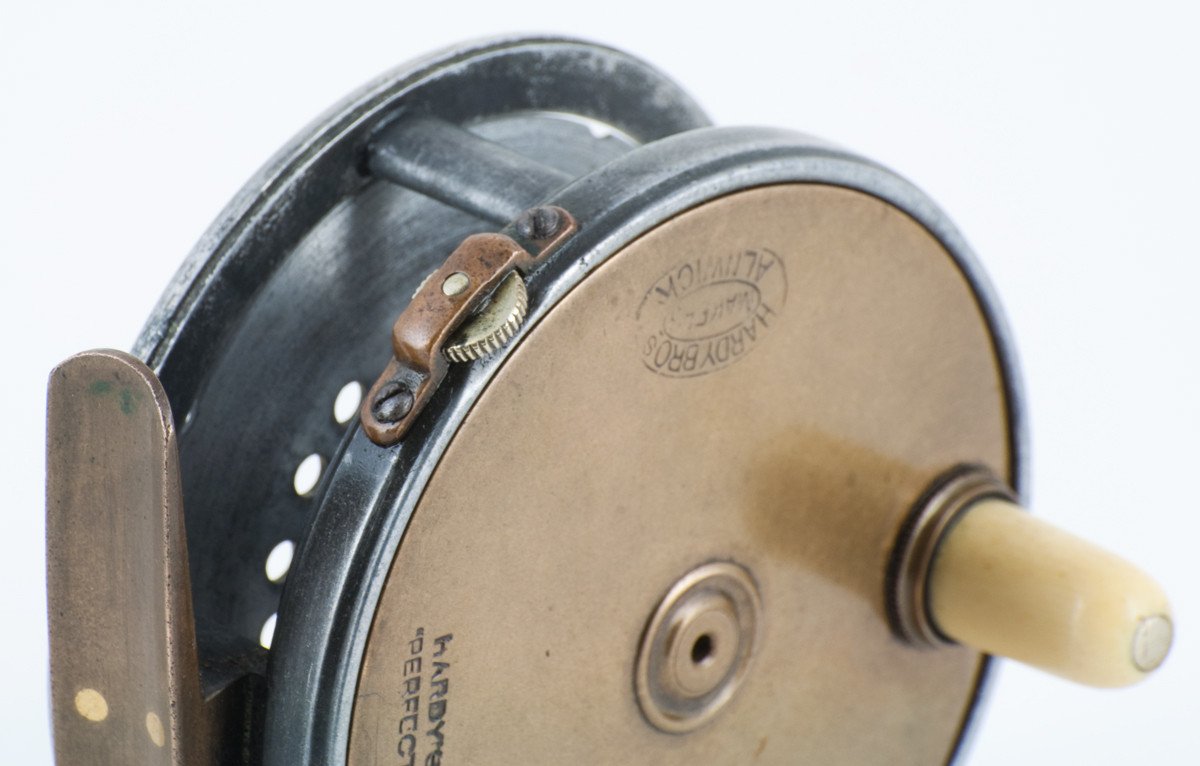 Hardy Contracted Brass Face Perfect 3 1/8" Fly Reel - open ball race! 
