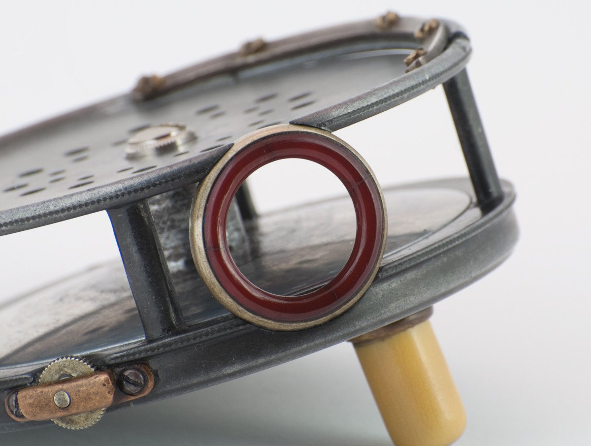 Hardy Perfect 3 1/8" 1905 Check - Red Agate (repaired) 