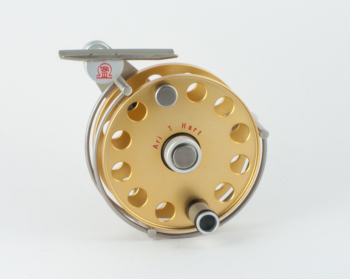 Ari 't Hart Ari III gold/silver fly reel - Spinoza Rod Company