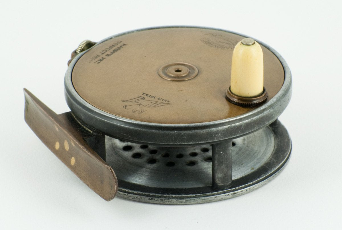 Hardy Contracted Brass Face Perfect 3 1/8" Fly Reel - open ball race!