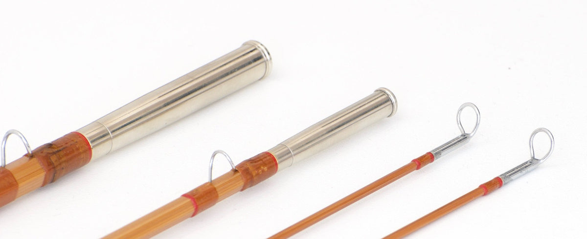 Simroe, Ted -- 10' 6wt Bamboo Switch Rod - rod sections with guides and wraps