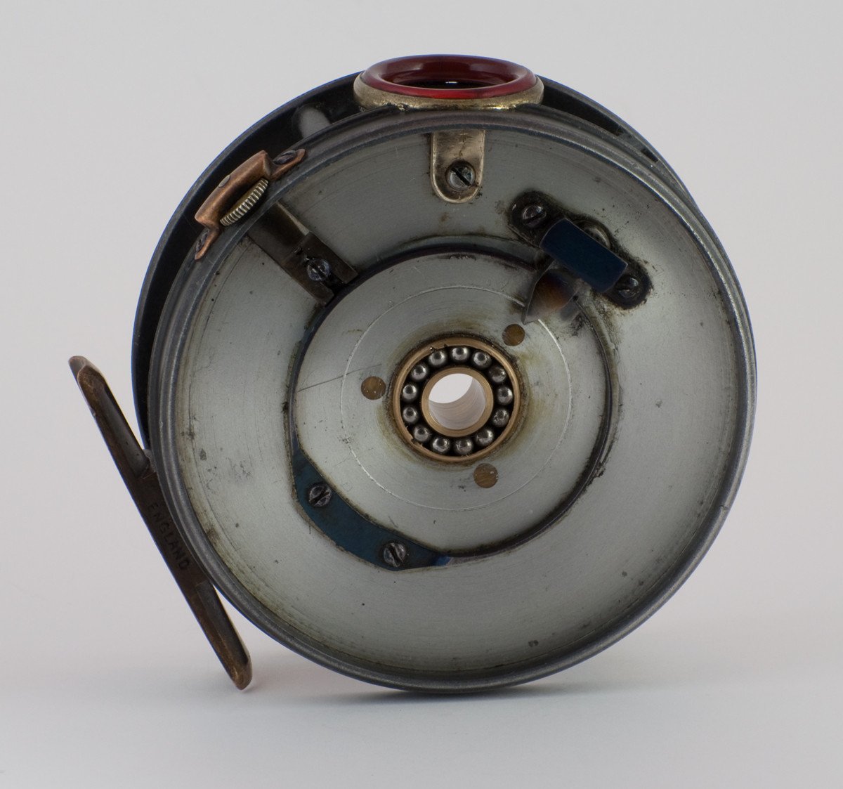 Hardy Perfect 3 1/8" 1905 Check - Red Agate (repaired) 