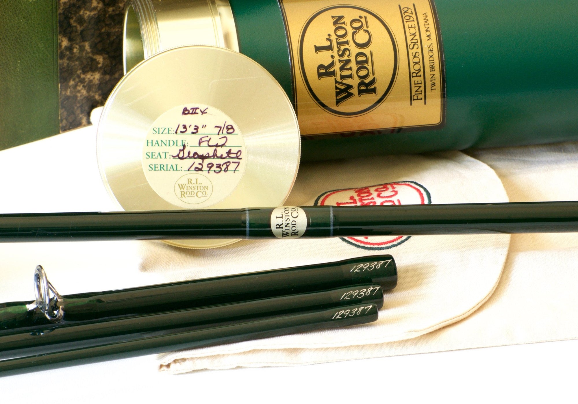 R.L. Winston-- Boron II X 13'3"- 7/8wt Graphite Fly Rod - 4 piece 