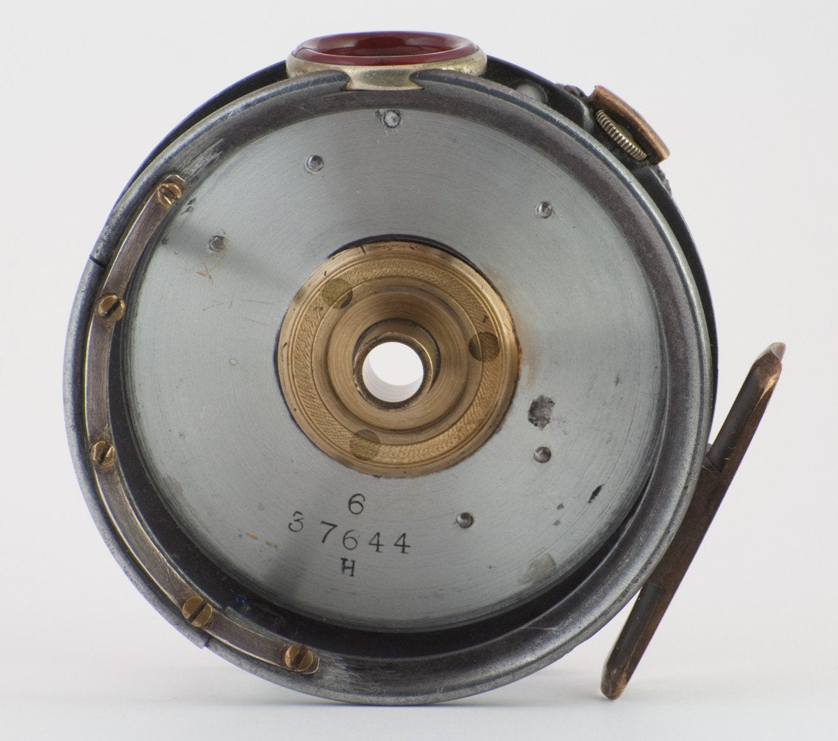 Hardy Perfect 3 1/8" 1905 Check - Red Agate (repaired) 