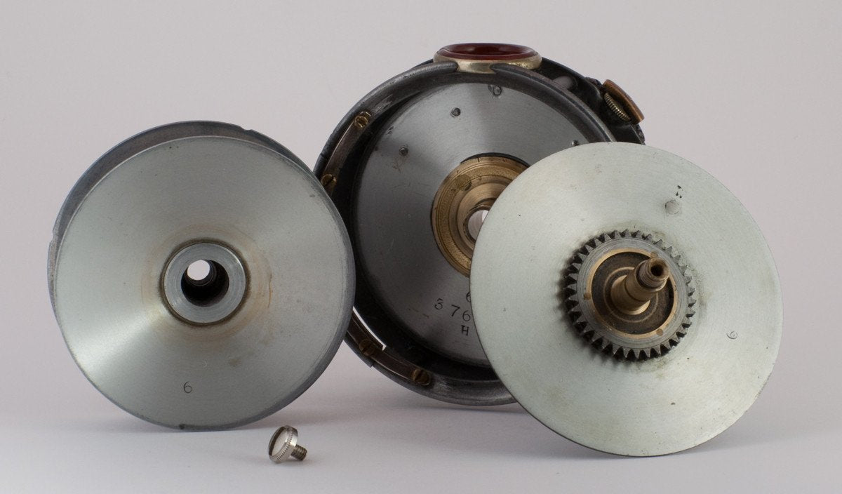 Hardy Perfect 3 1/8" 1905 Check - Red Agate (repaired) 