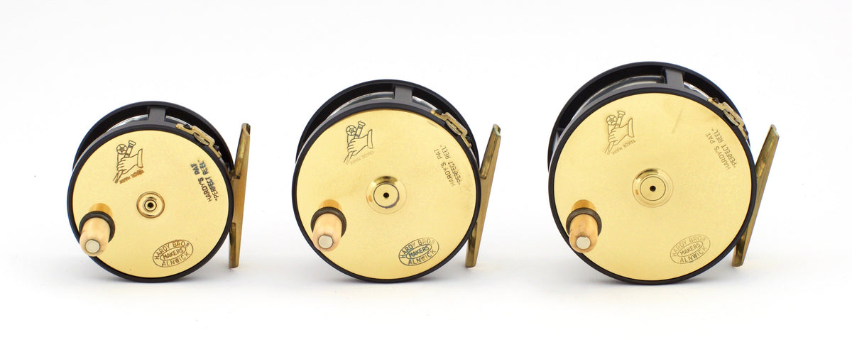 Hardy Brass Faced Perfect 1902 Reproduction Limited Edition Reel Set