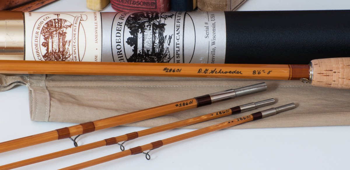 Schroeder, Don -- 8'6 3/2 5-6wt Bamboo Rod 