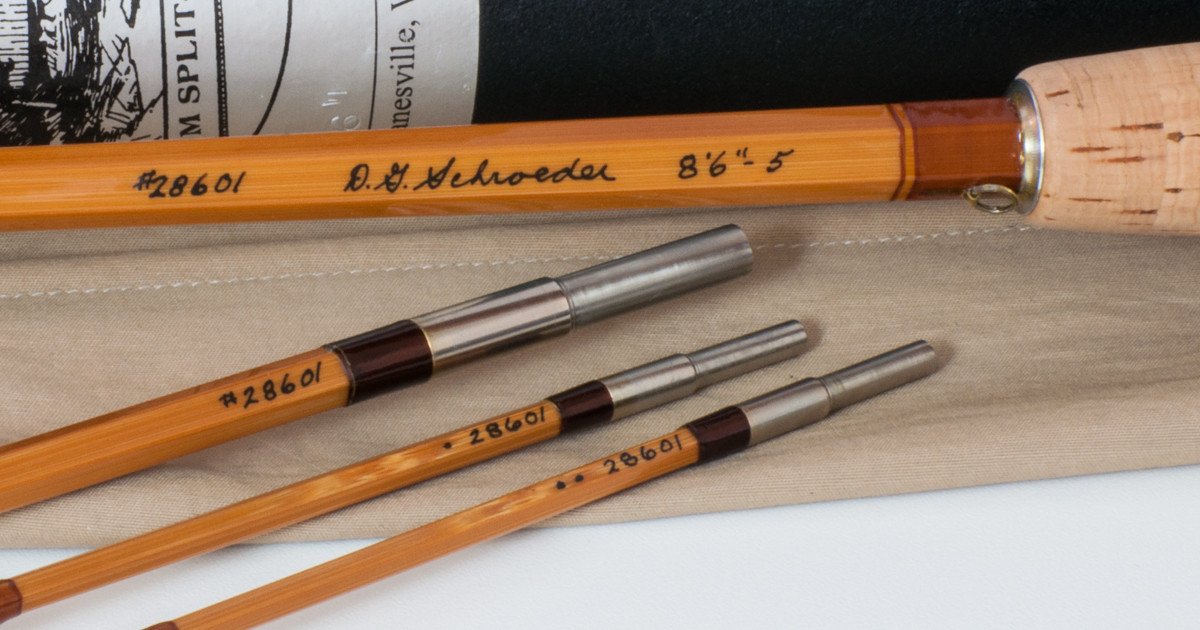 Schroeder, Don -- 8'6 3/2 5-6wt Bamboo Rod 