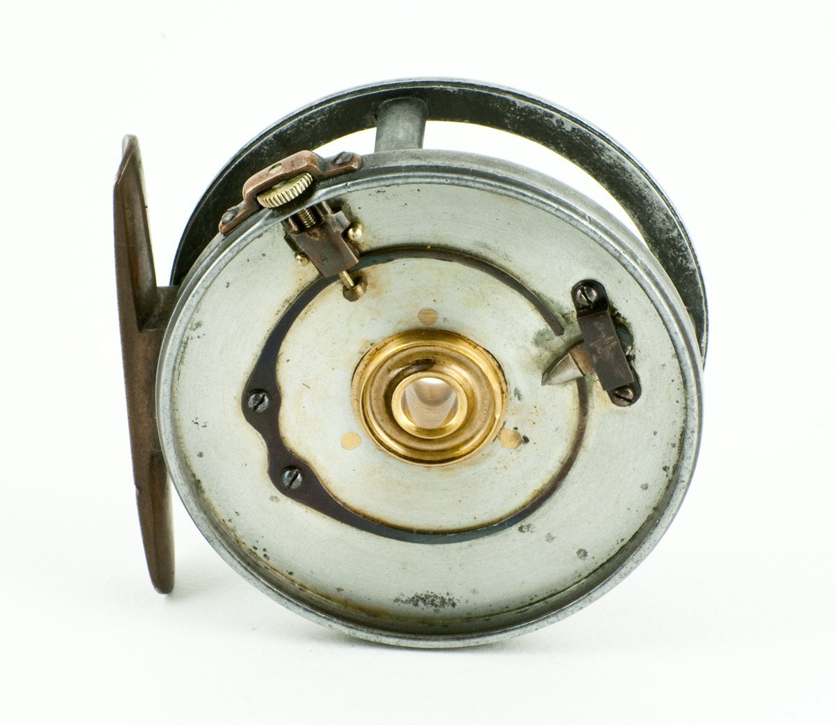 Hardy Contracted Brass Face Perfect 3 1/8" Fly Reel - open ball race! 