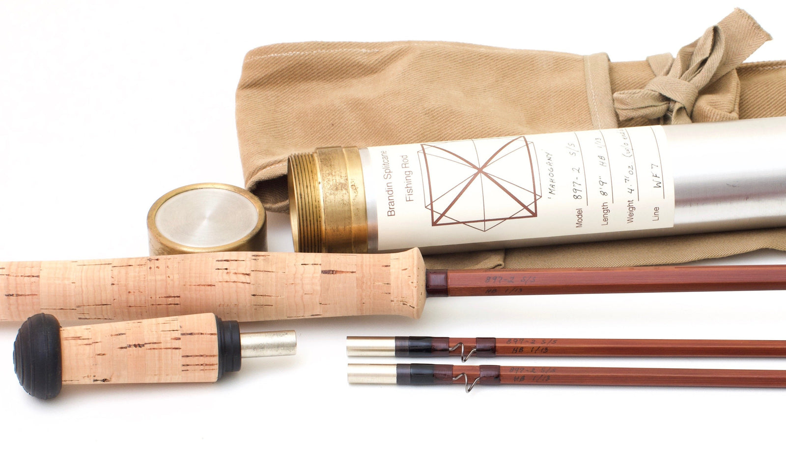 Brandin, Per -- Model 897-2 S/S "Mahogany" Bamboo Rod