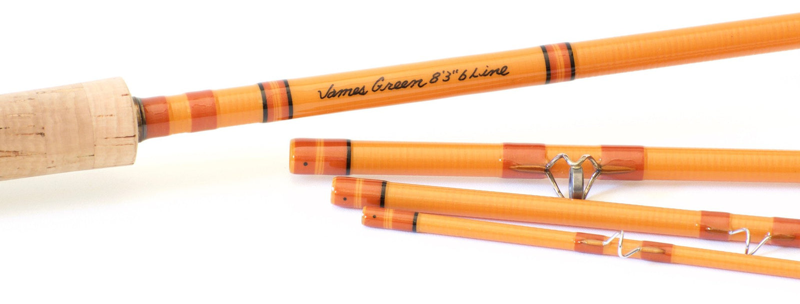 Green, James -- 8'3 6wt Fiberglass Fly Rod 